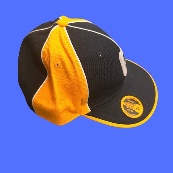 Original PRO “G” Fitted Baseball Cap Black & Yellow Retro Letter Hat Size 7 ½ - Picture 5 of 8